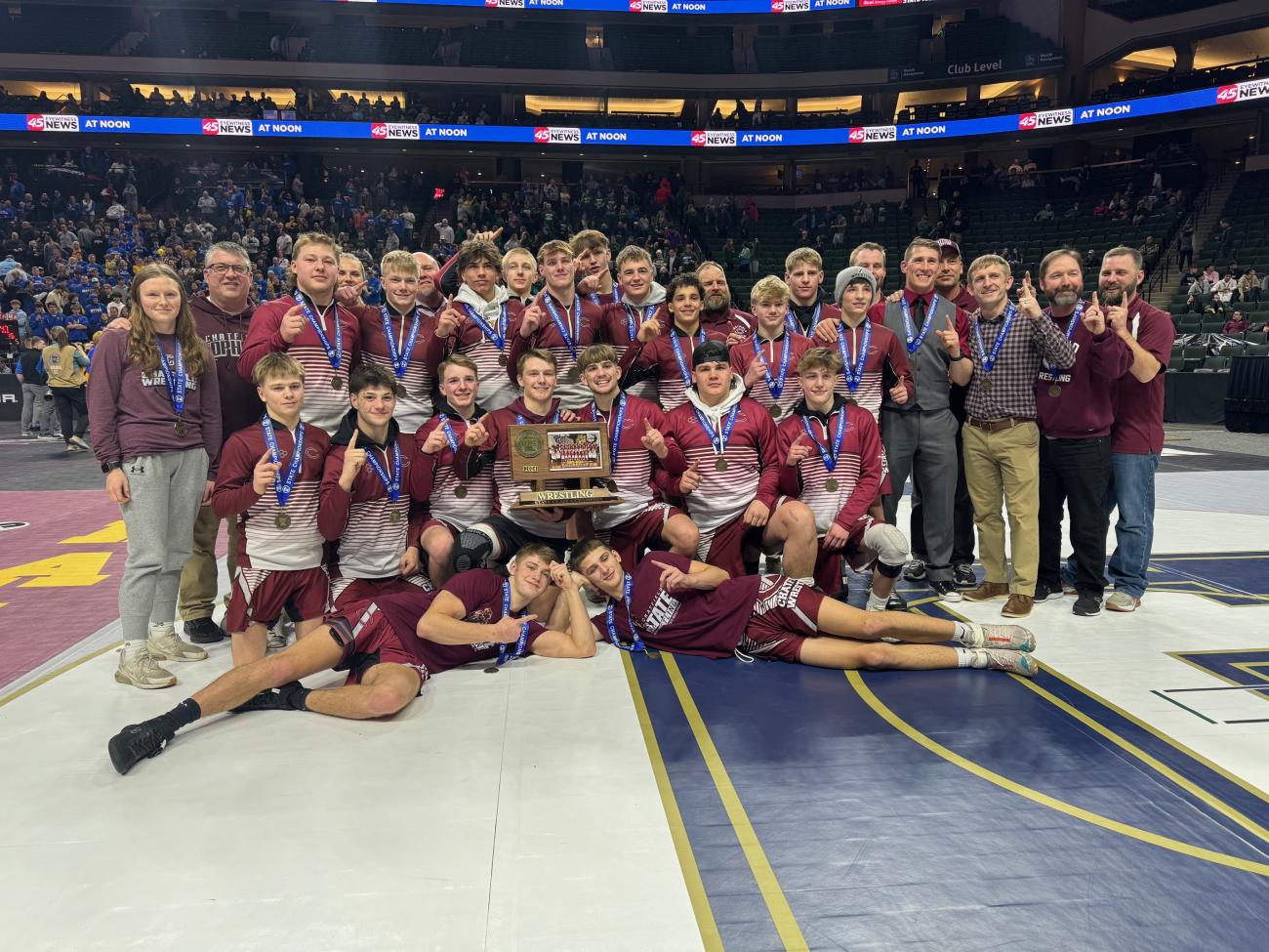 Wrestling State Tournament 2024 Class A Team Recap News MSHSL   Wrest 2024 A Champ 